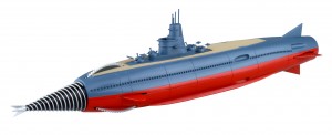特別カラーのフィギュア「海底軍艦 轟天号 限定版」